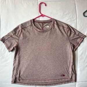 The North Face Women's Short Sleeve Tee in Heathered Pink